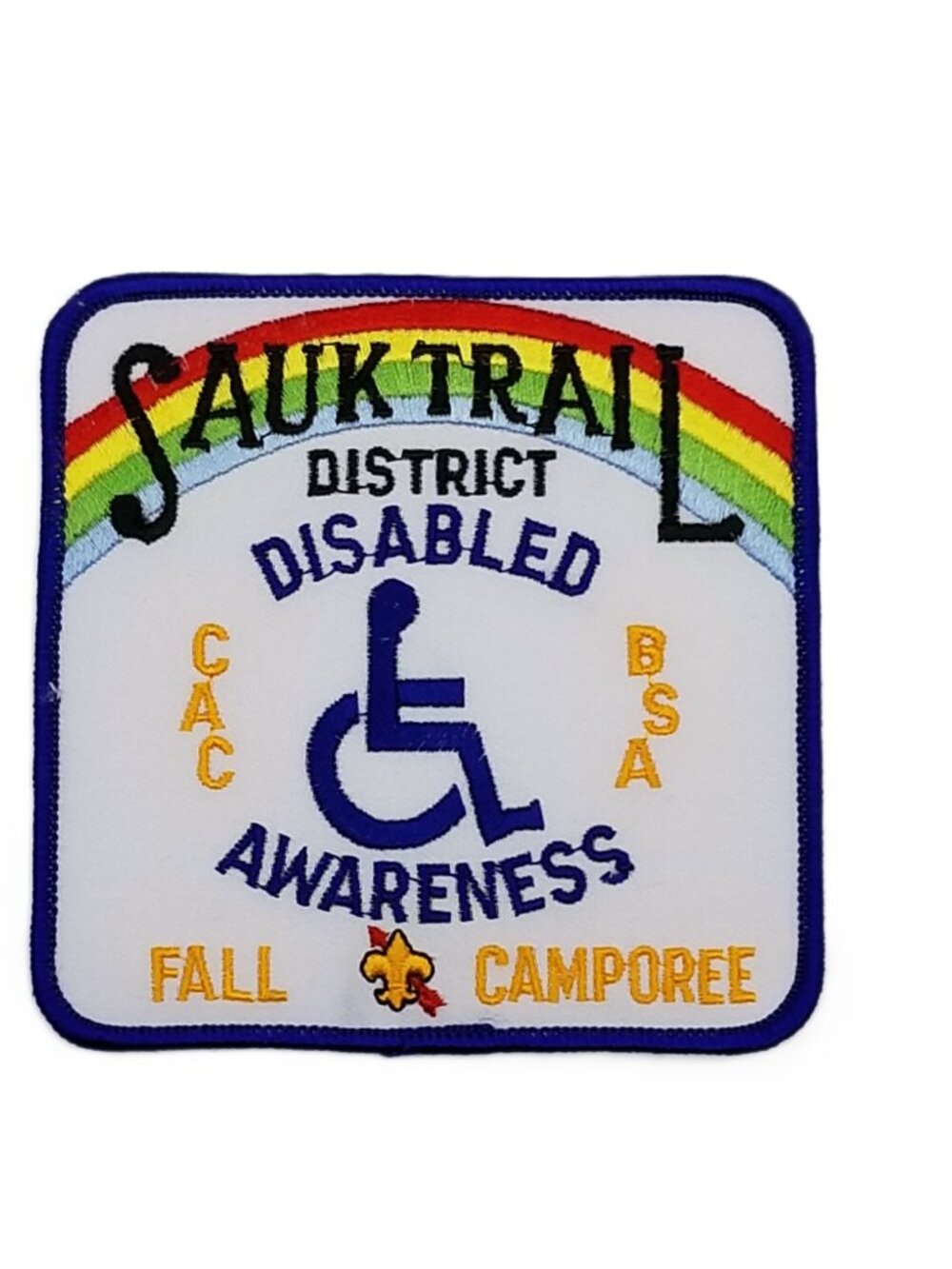 Chicago Area Council Illinois Sauk Trail Disabled Awareness Camporee Patch BSA